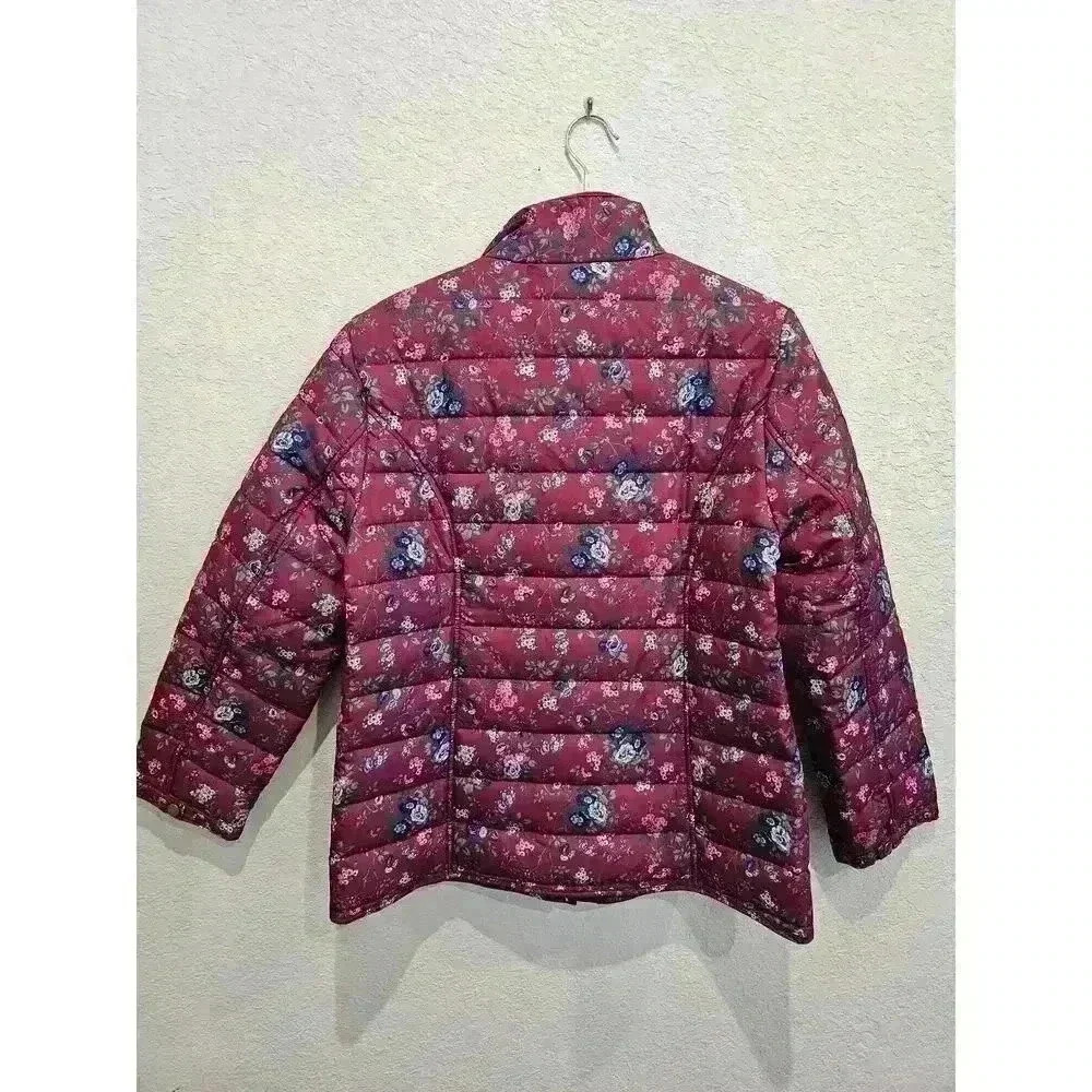 Limited-Edition Floral Channel Quilted Jacket Sz PM - Picture 3 of 4